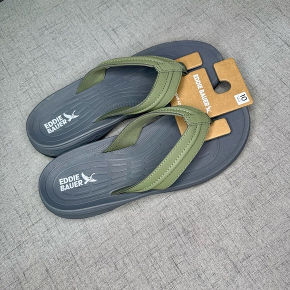 Mens Break Point 2 Flip Flops Green Sandals Comfortable Walking Summer Sz 10 NWT main image 10